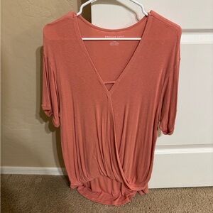 American Eagle Outfitters Women's coral Top